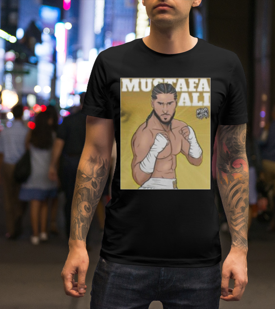 Mustafa Ali Boxer Migs Media T-Shirt