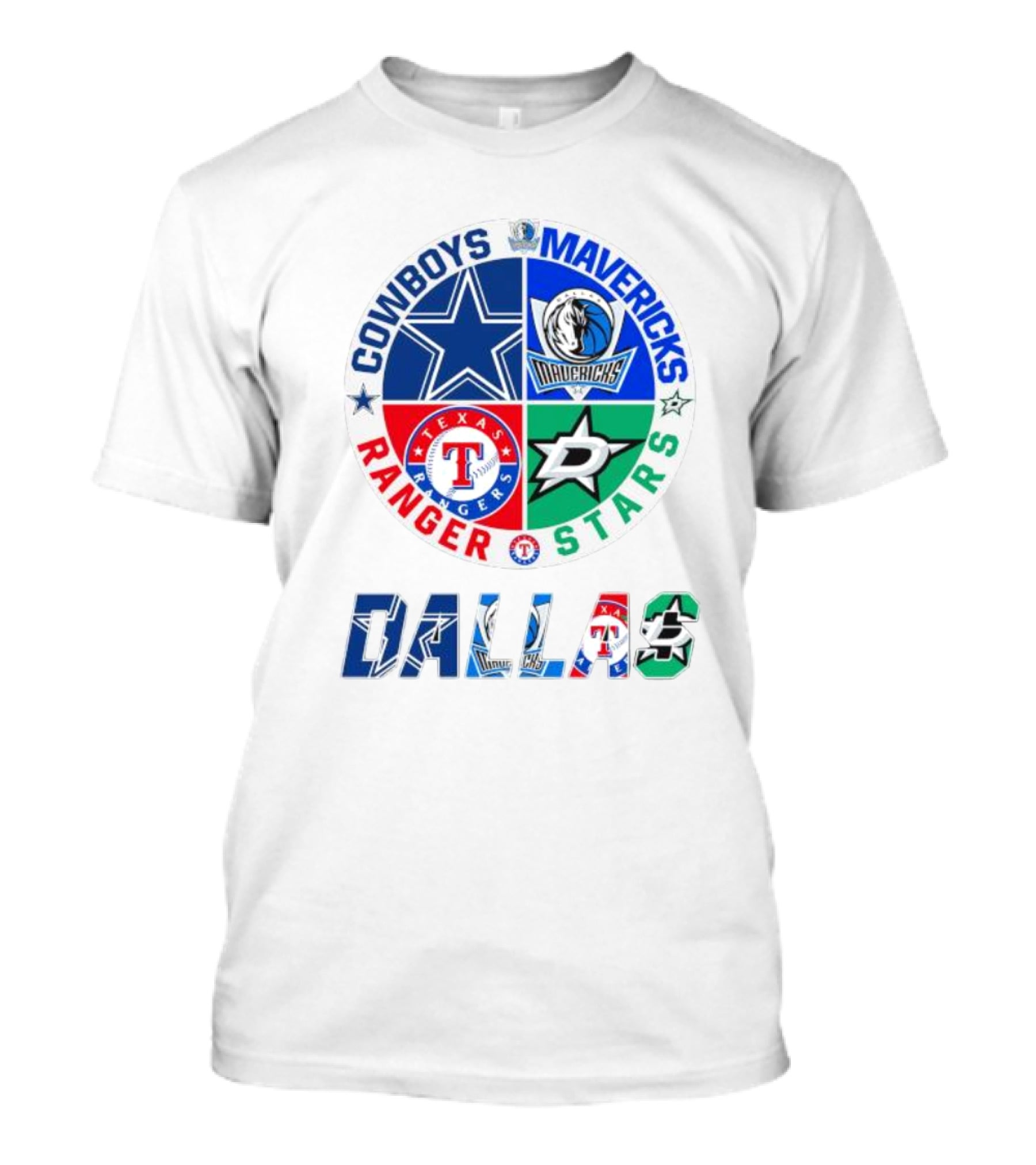 Dallas Cowboys Mavericks Rangers Stars T-Shirt