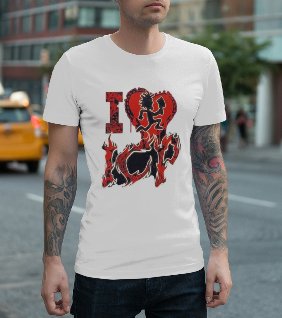 I Heart Love ICP Insane Clown Posse Juniors T-Shirt