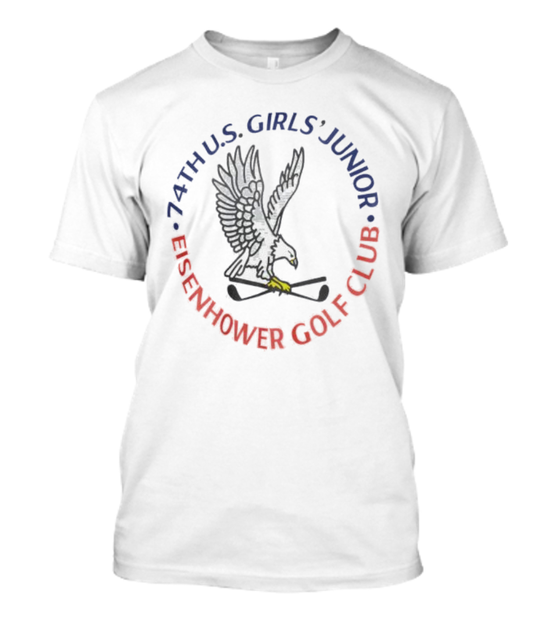 74th U.S. Girls’ Junior Eisenhower Golf Club Logo With Eagle And Golf Clubs T-Shirt