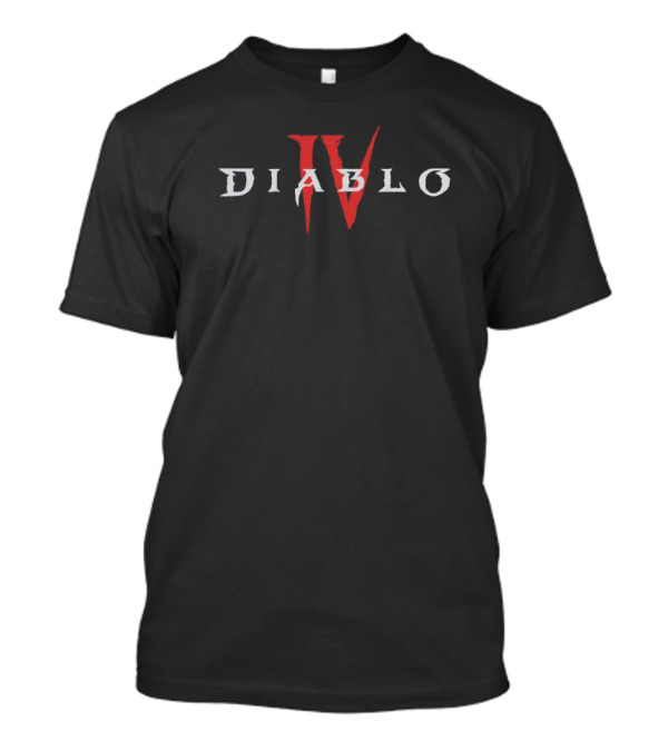 Diablo IV Red Core Symbol Text Highlight T-Shirt