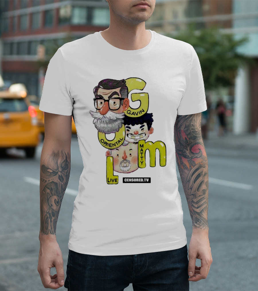 GOML Gavin Oriental Matty Live Censored TV T-Shirt