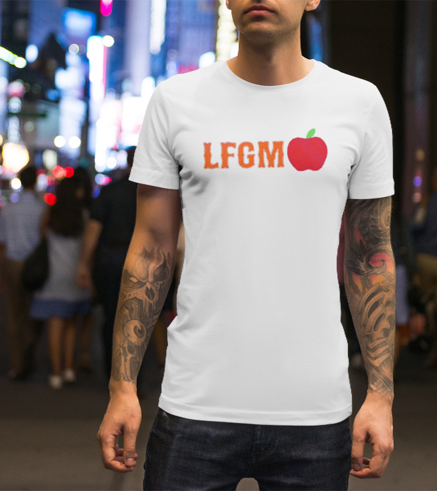 Mets Merized LFGM Apple Fan T-Shirt