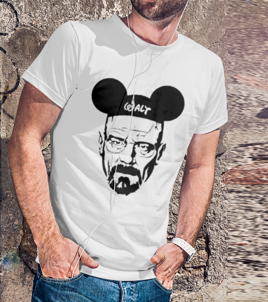 Walt Heisenberg With Mickey Mouse Ears Vintage Mashup T-Shirt