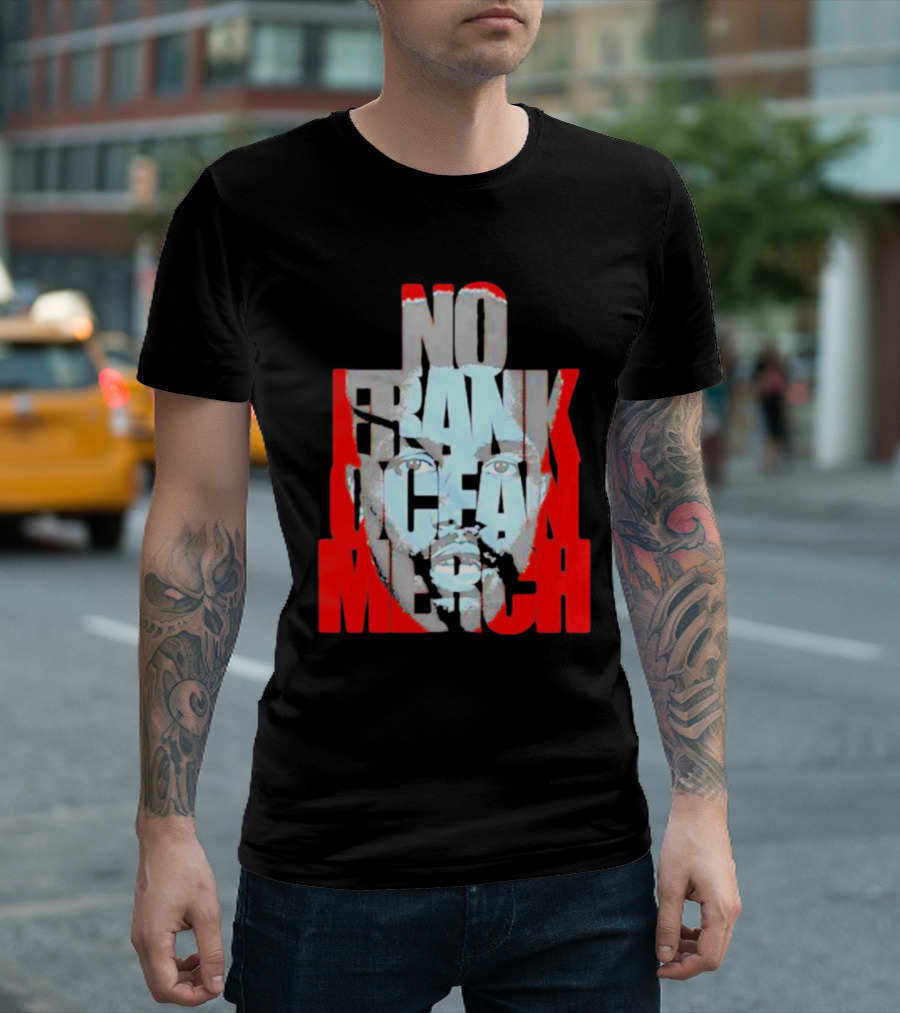 No Frank Ocean Merch Bold Text Face T-Shirt