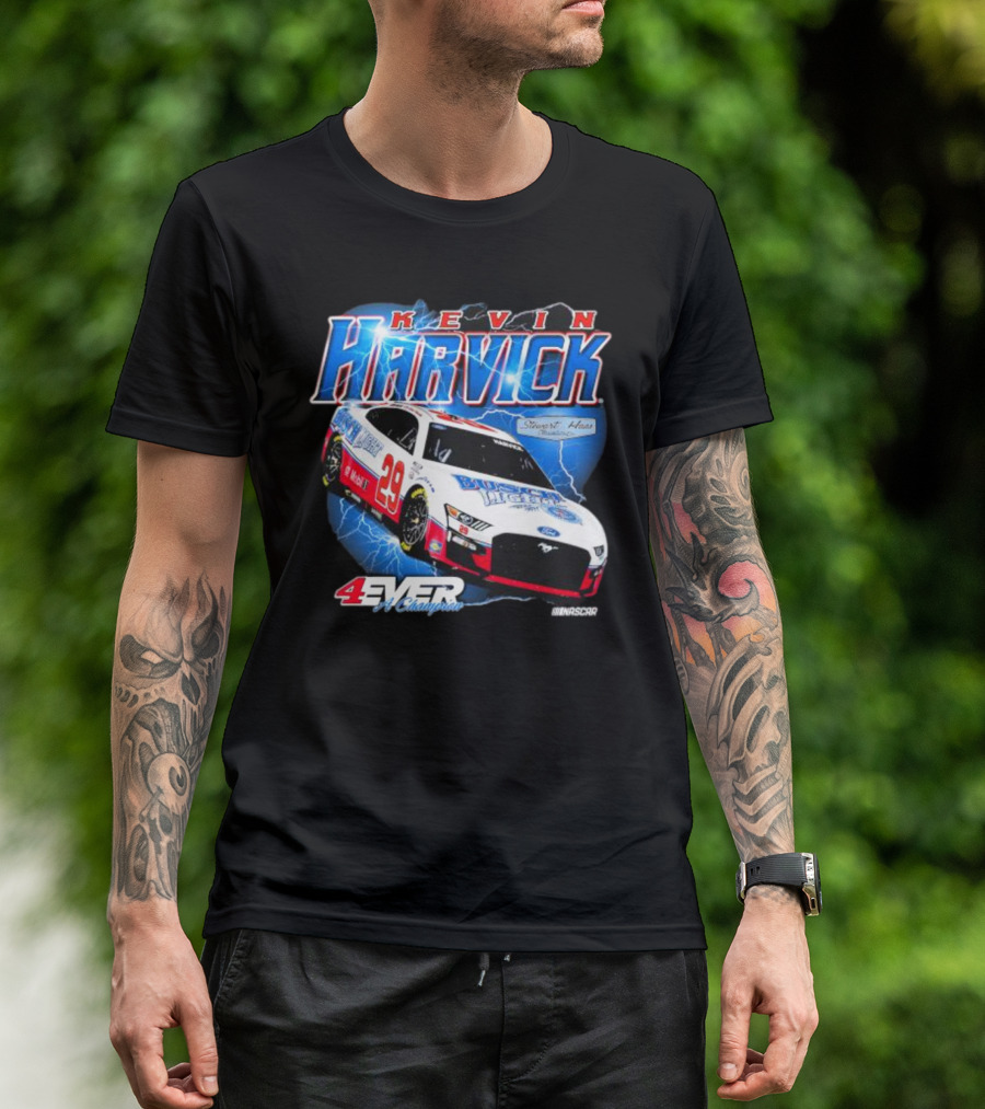 Kevin Harvick 4Ever A Champion Stewart-Haas Racing NASCAR Lightning Car T-Shirt