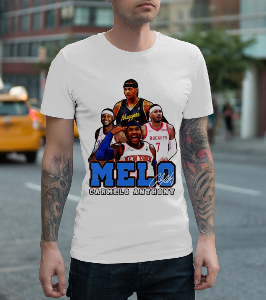 Carmelo Anthony Melo NYC New York Knicks Basketball KnicksTape T-Shirt