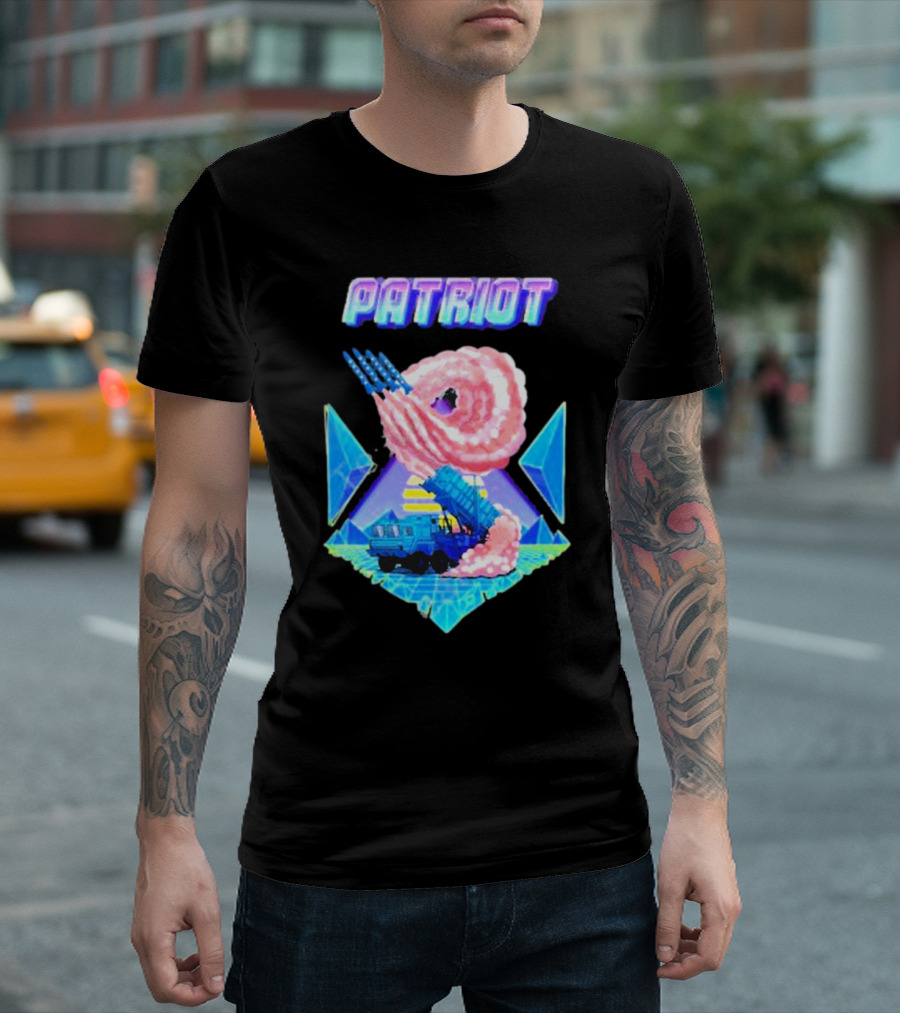 Saint Javelin Patriot Missile Truck Vaporwave Xeon 90s Aesthetic T-Shirt