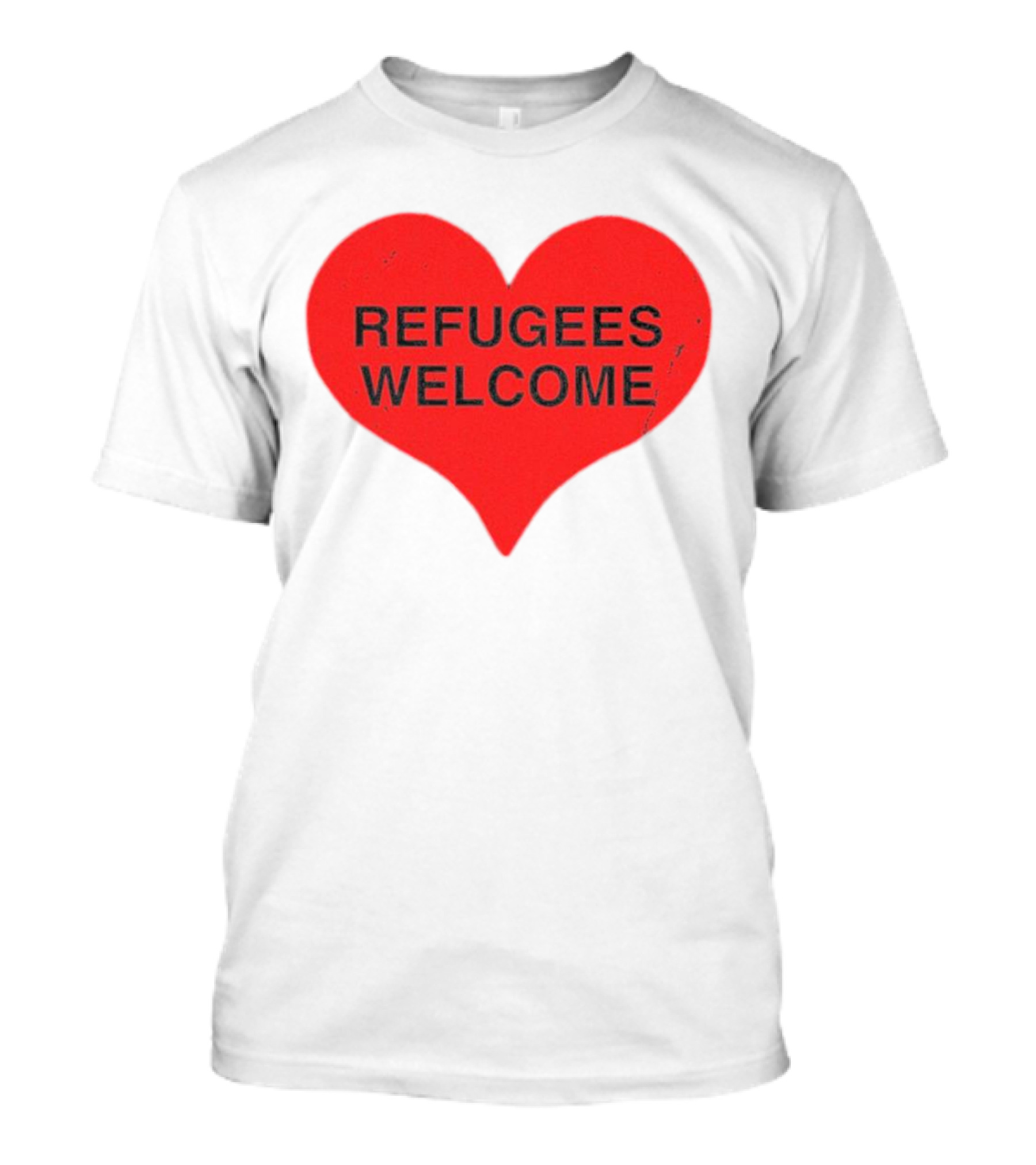 Refugees Welcome Heart T-Shirt