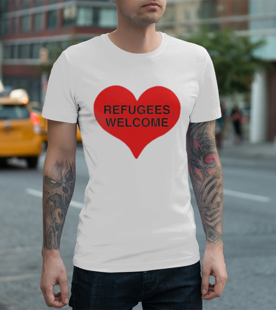 Refugees Welcome Heart T-Shirt