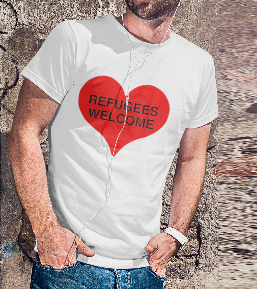 Refugees Welcome Heart T-Shirt