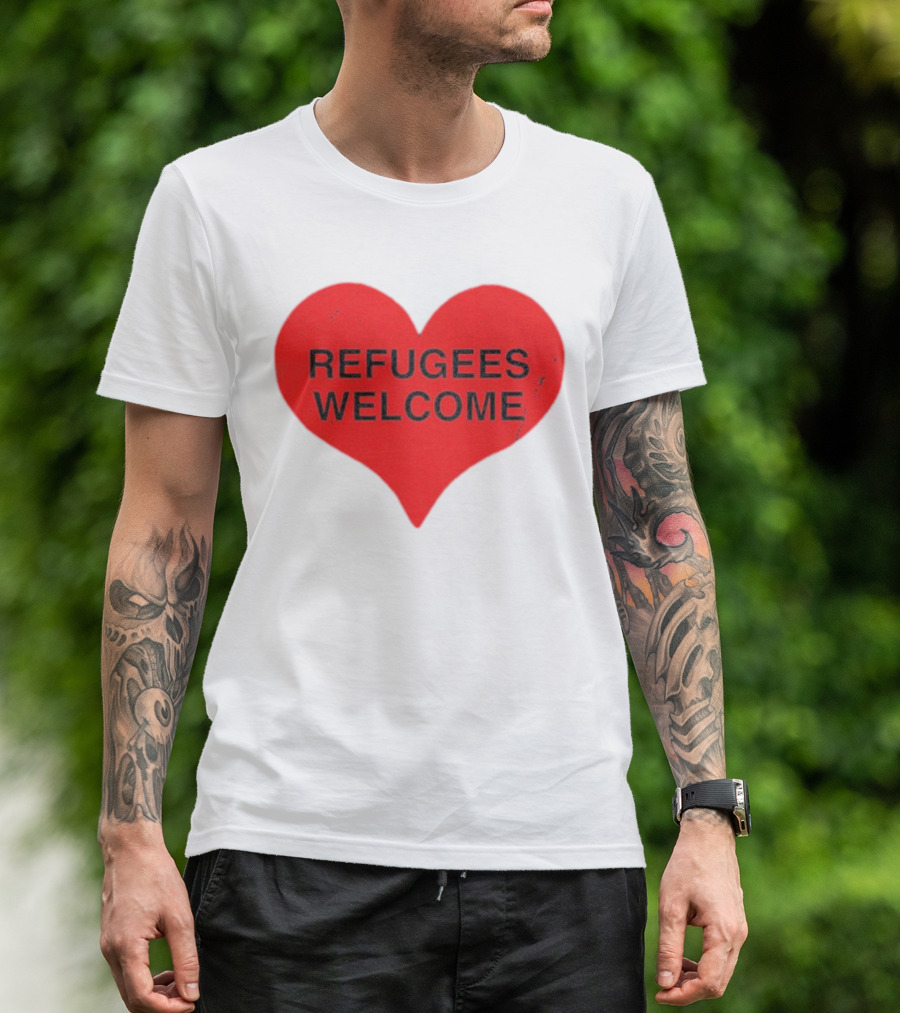 Refugees Welcome Heart T-Shirt
