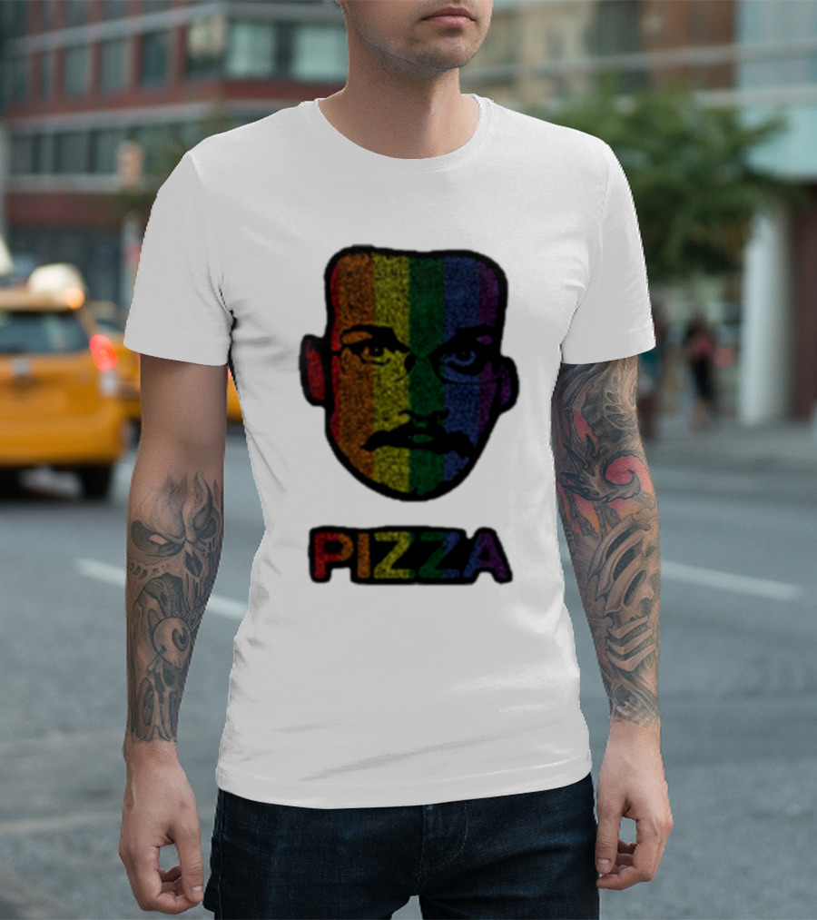 Dftba Pizza John Pride Pizzamas Rainbow T-Shirt
