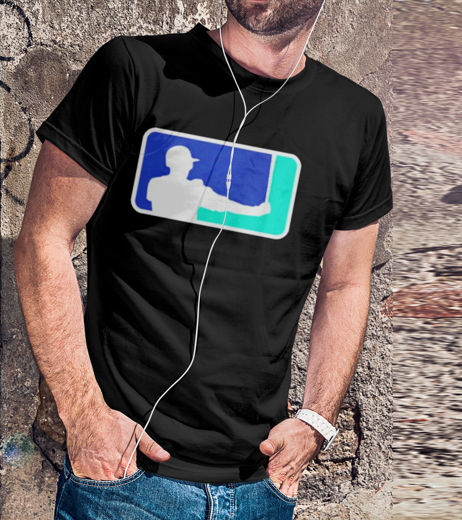 Baseball Ichiro Parody Logo Silhouette Player Swing T-Shirt