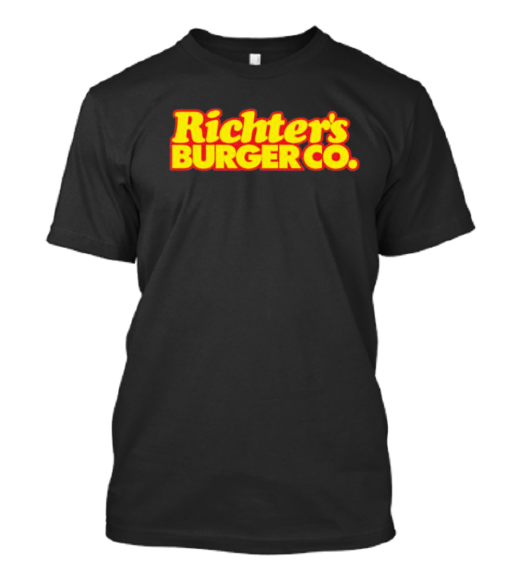 Richter’s Burger Co Classic Logo Yellow And Red T-Shirt