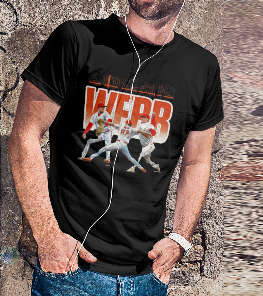 Logan Webb San Francisco Giants Pitching Action T-Shirt