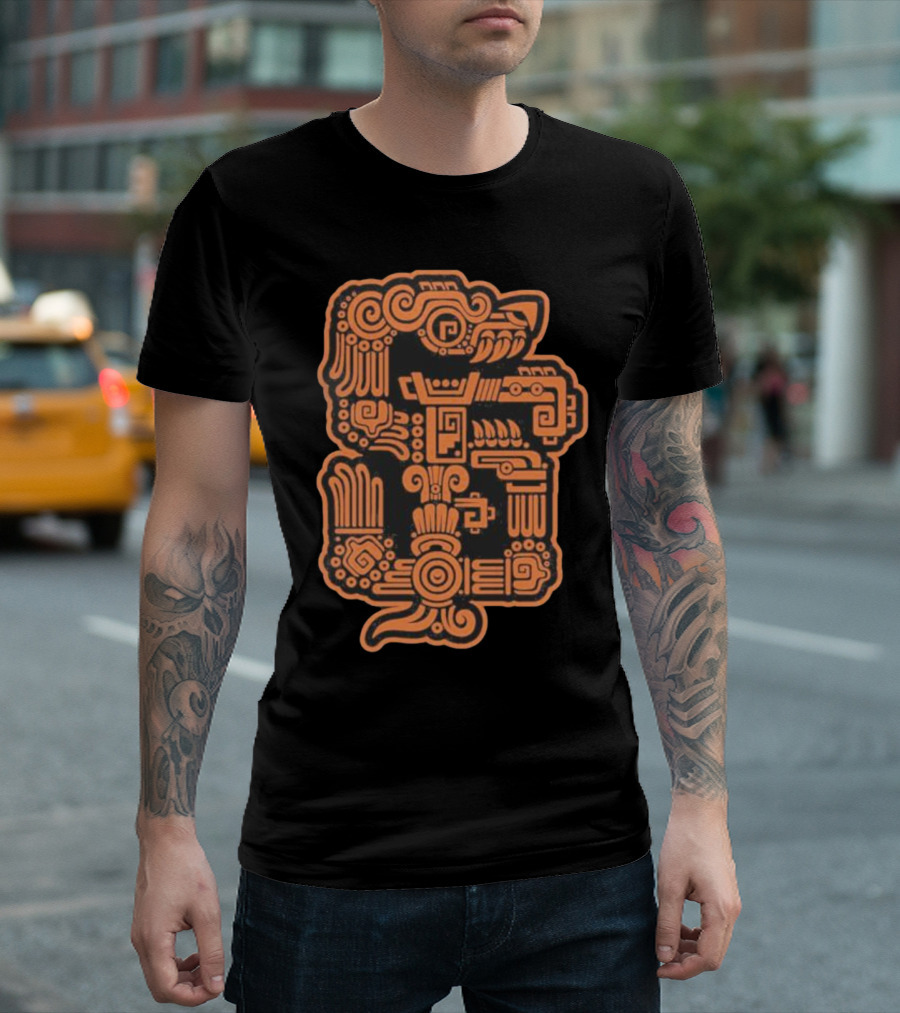 Aztec SF Giants Gigantes Tribal T-Shirt