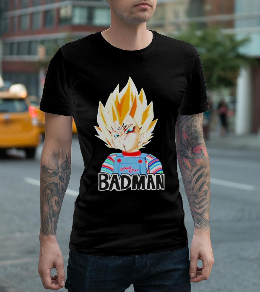 Badman Good Guy Vegeta Chucky Combo T-Shirt