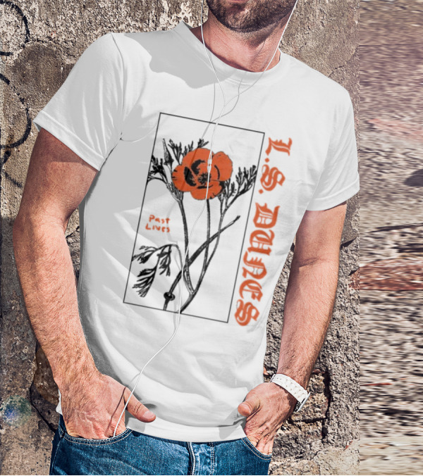 L.S. Dunes Past Lives Orange Flower T-Shirt