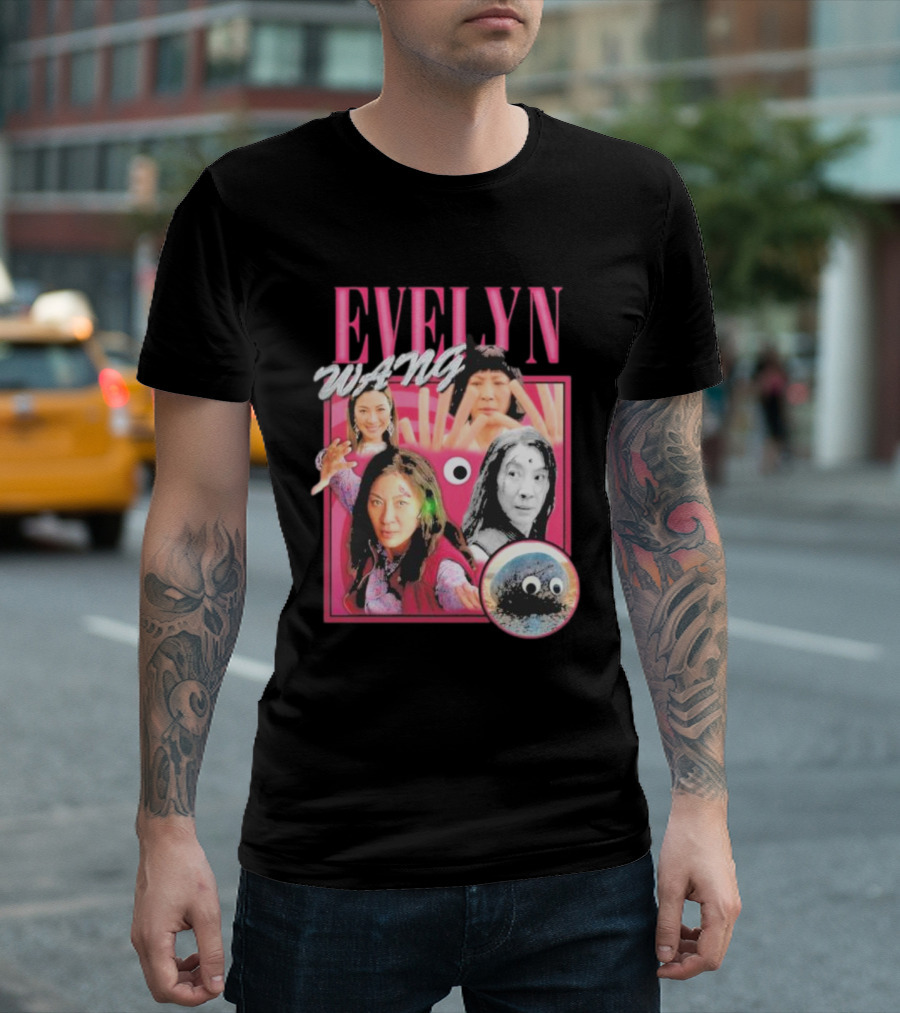 Evelyn Wang Everything Everywhere Multiverse Collage T-Shirt