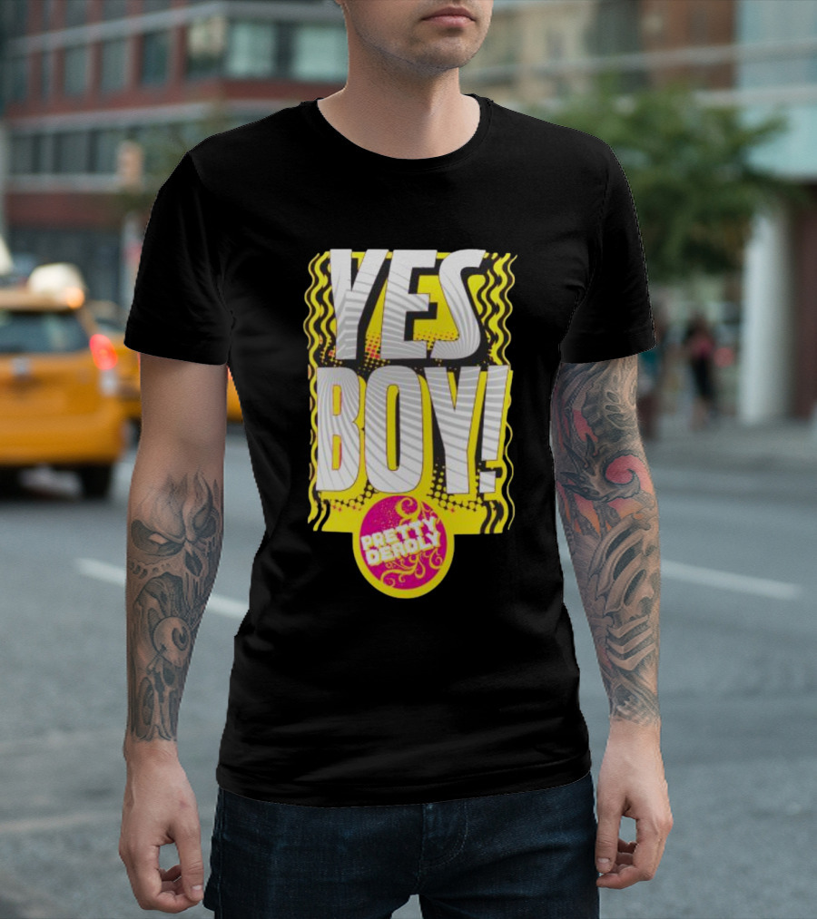 Yes Boy Pretty Deadly Neon Style Burst T-Shirt