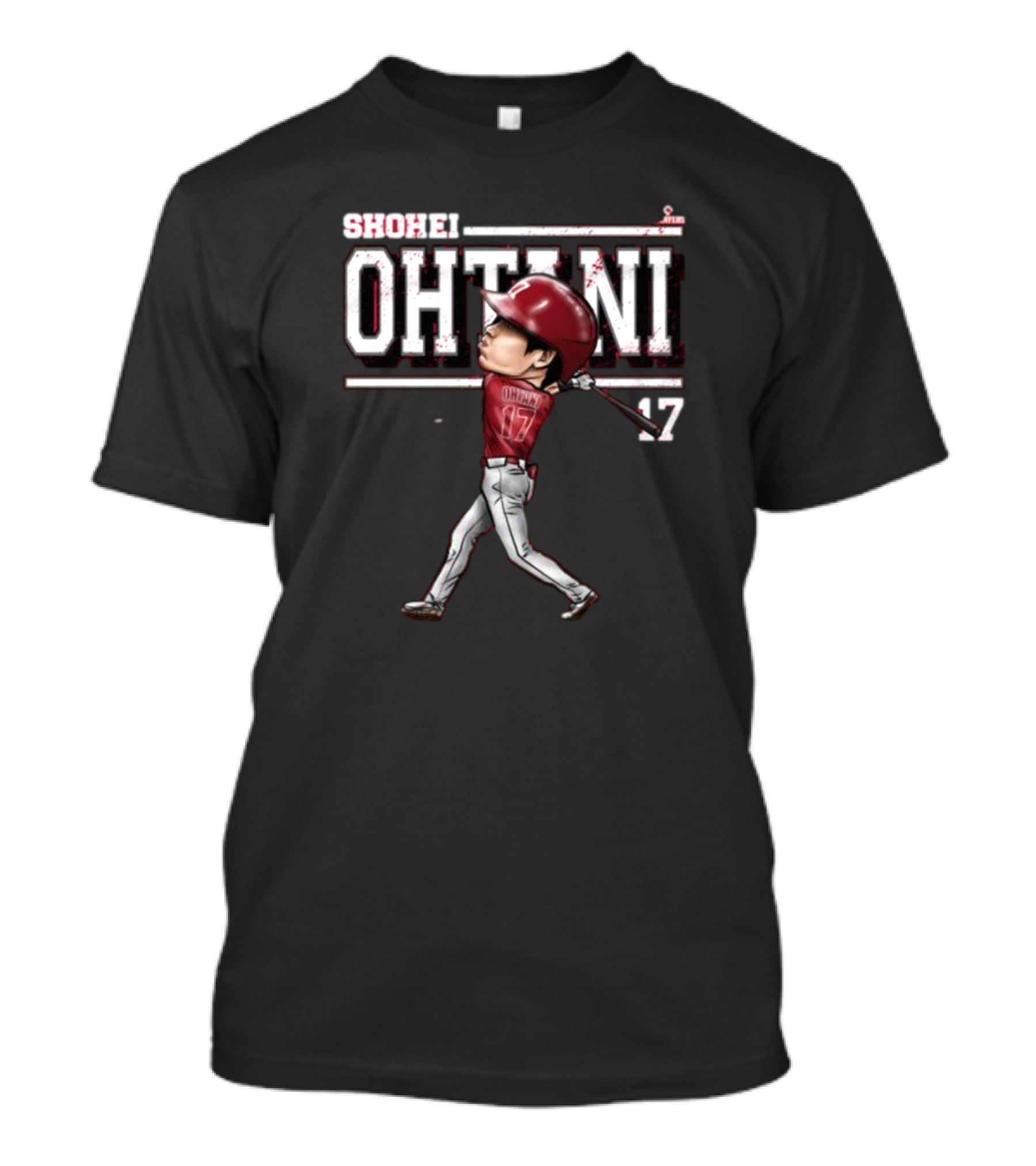 Shohei Ohtani 17 Baseball Cartoon Player T-Shirt