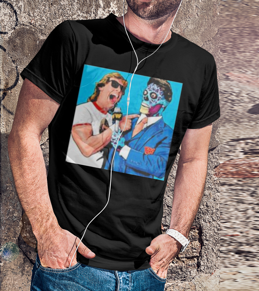 SquaredCircle They Live Wrestling Parody Comic T-Shirt