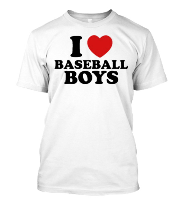 I Love Heart Baseball Boys T-Shirt