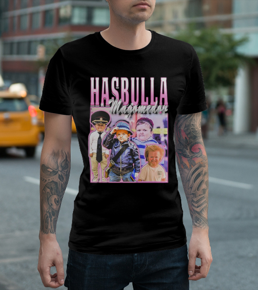 Hasbulla Magomedov Collage with Friday Beers T-Shirt