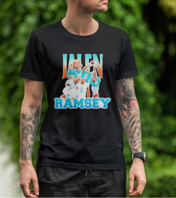 Jalen Ramsey Miami Dolphins Athlete Highlights T-Shirt