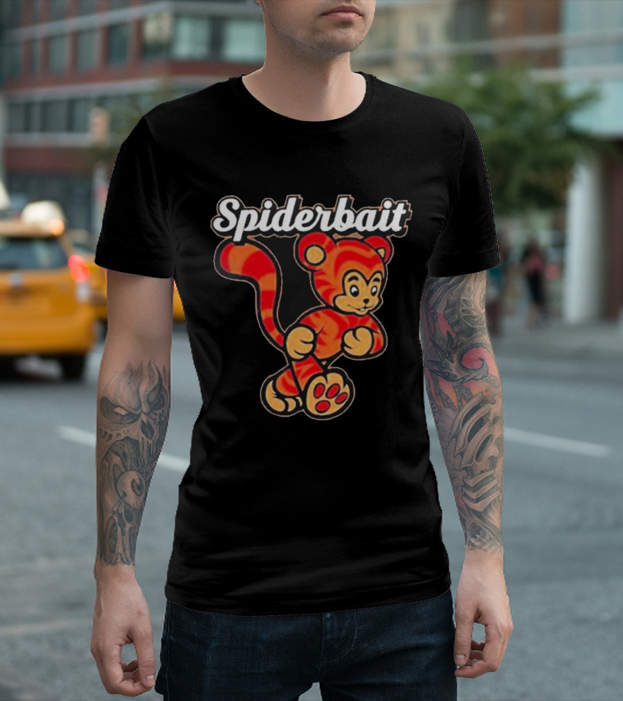 Spiderbait Striped Cartoon Tiger T-Shirt