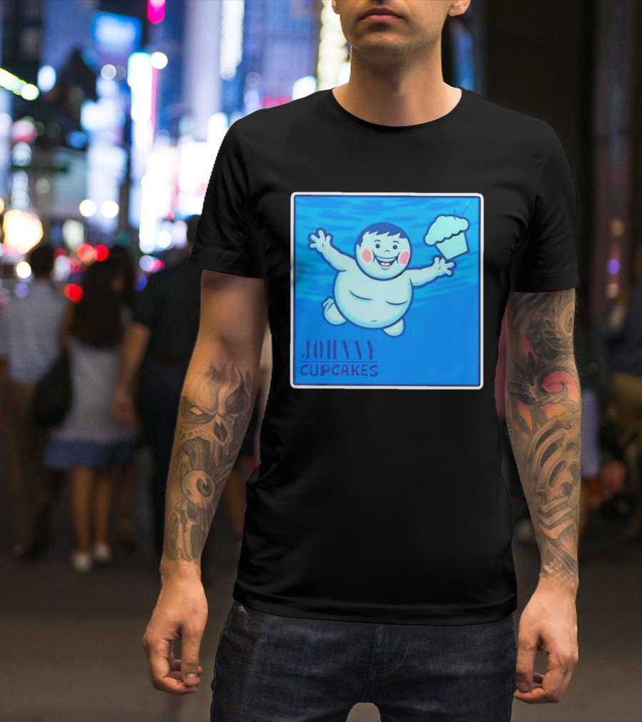 Johnny Cupcakes Swimming Boy With Cupcake T-Shirt