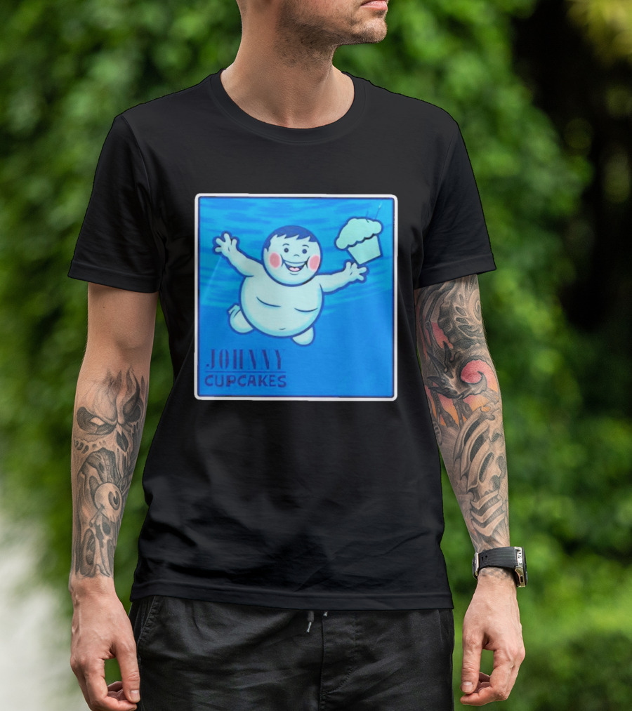 Johnny Cupcakes Swimming Boy With Cupcake T-Shirt