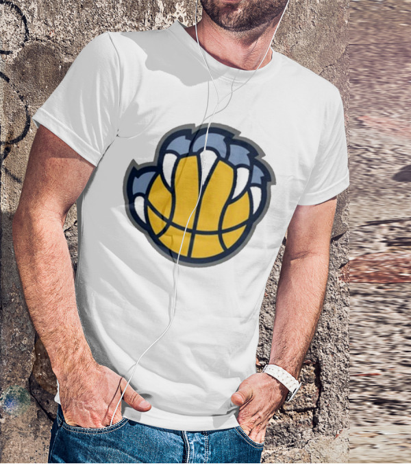 Memphis Grizzlies Claw Basketball T-Shirt