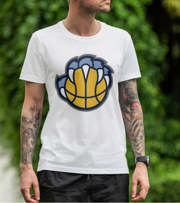 Memphis Grizzlies Claw Basketball T-Shirt