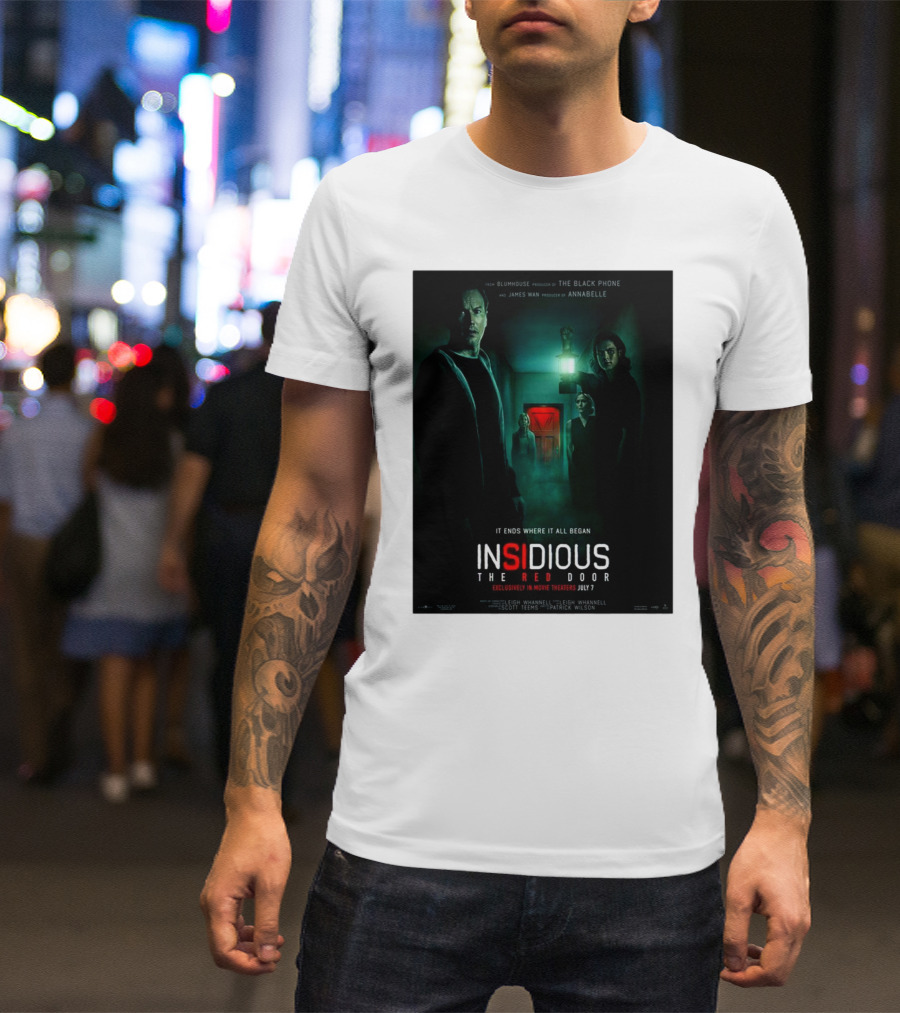 Insidious The Red Door It Ends Where It All Began Exclusive In Movie Theaters July 7 T-Shirt