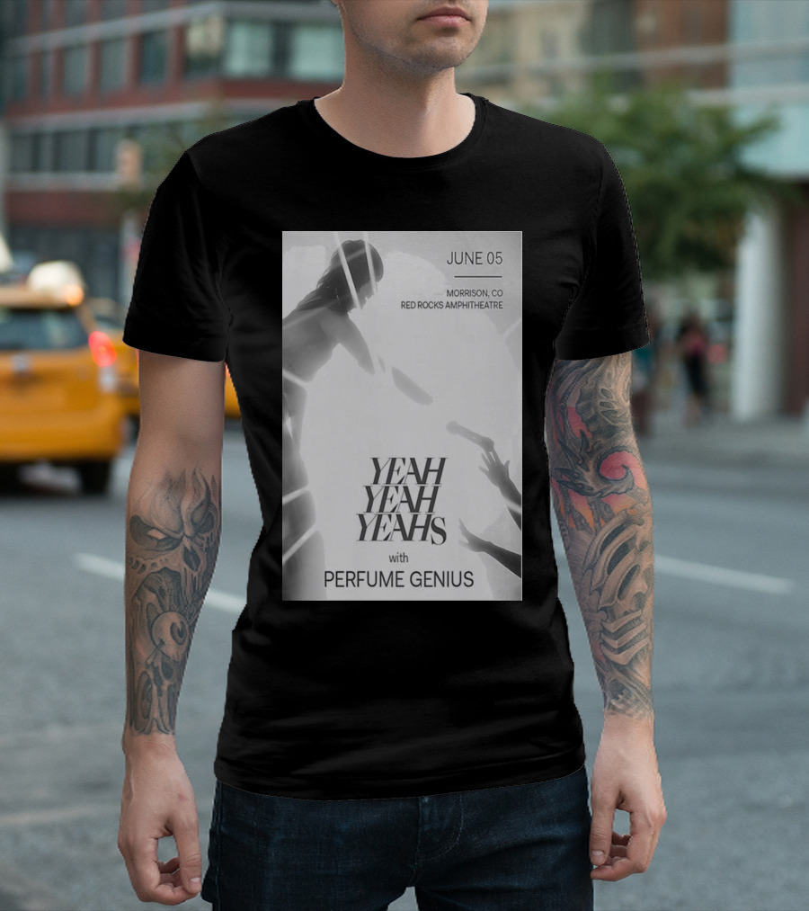 Yeah Yeah Yeahs with Perfume Genius June 05 Red Rocks Morrison CO T-Shirt