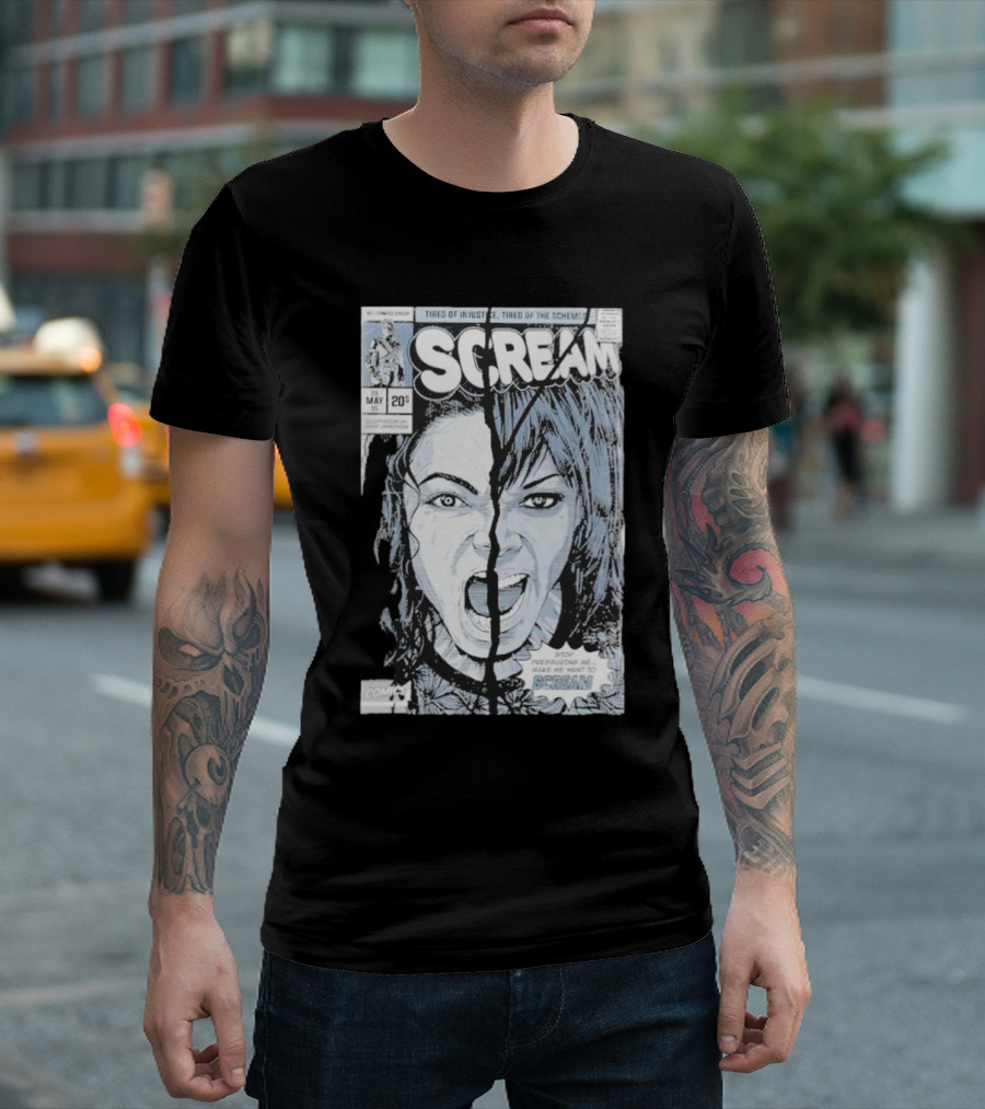 Mj History Scream Tired Of Injustice Tired Of The Schemes Comic May 20 Scream T-Shirt