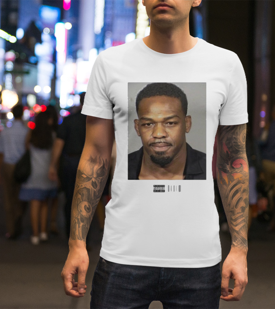 Jon Jones Mugshot UFC Champion Image T-Shirt