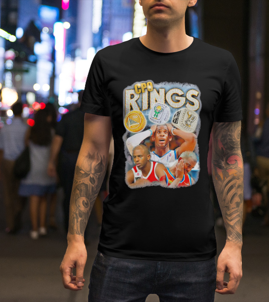 CP0 Rings Basketball Legacy With Golden State Warriors Boston Celtics And San Antonio Spurs Symbols T-Shirt