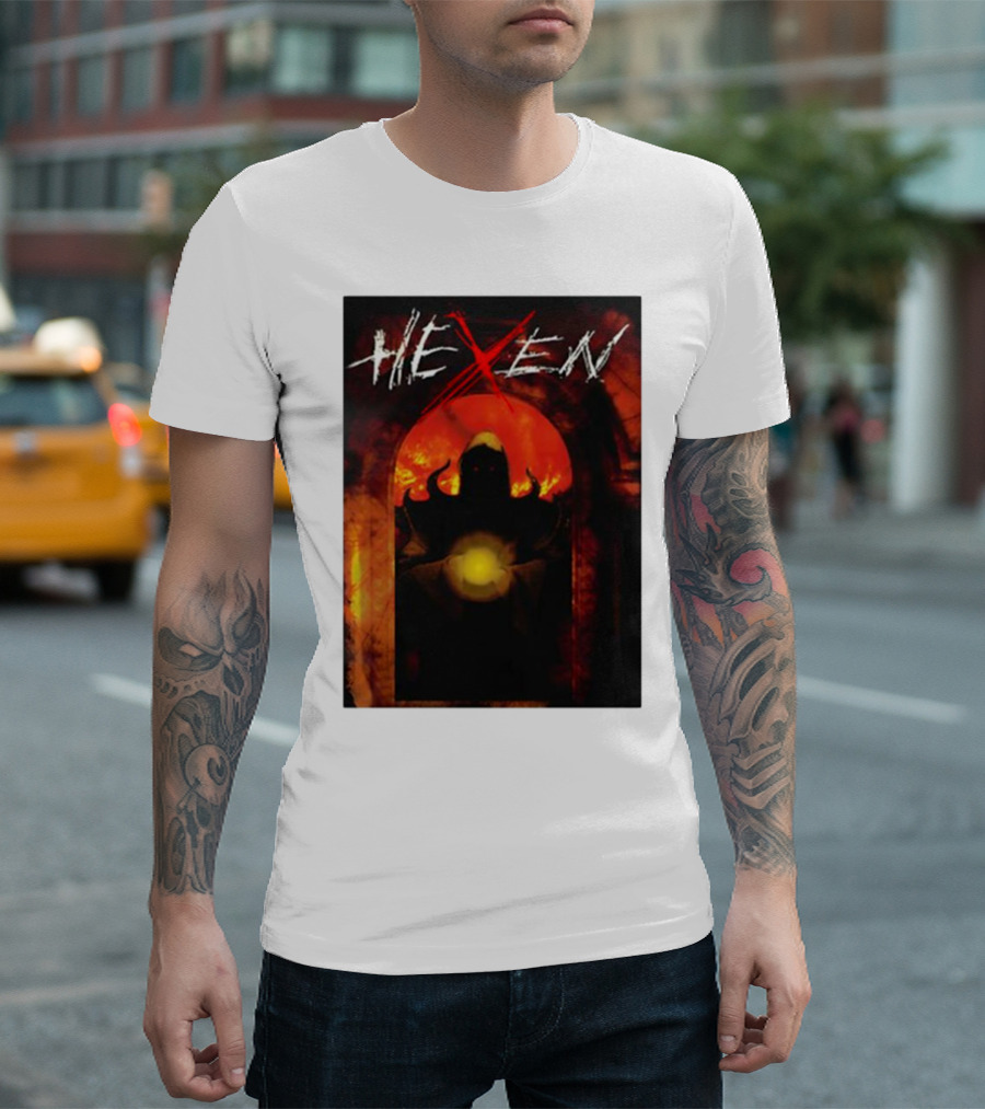 Phil Spencer Wearing Hexen Game Cover T-Shirt