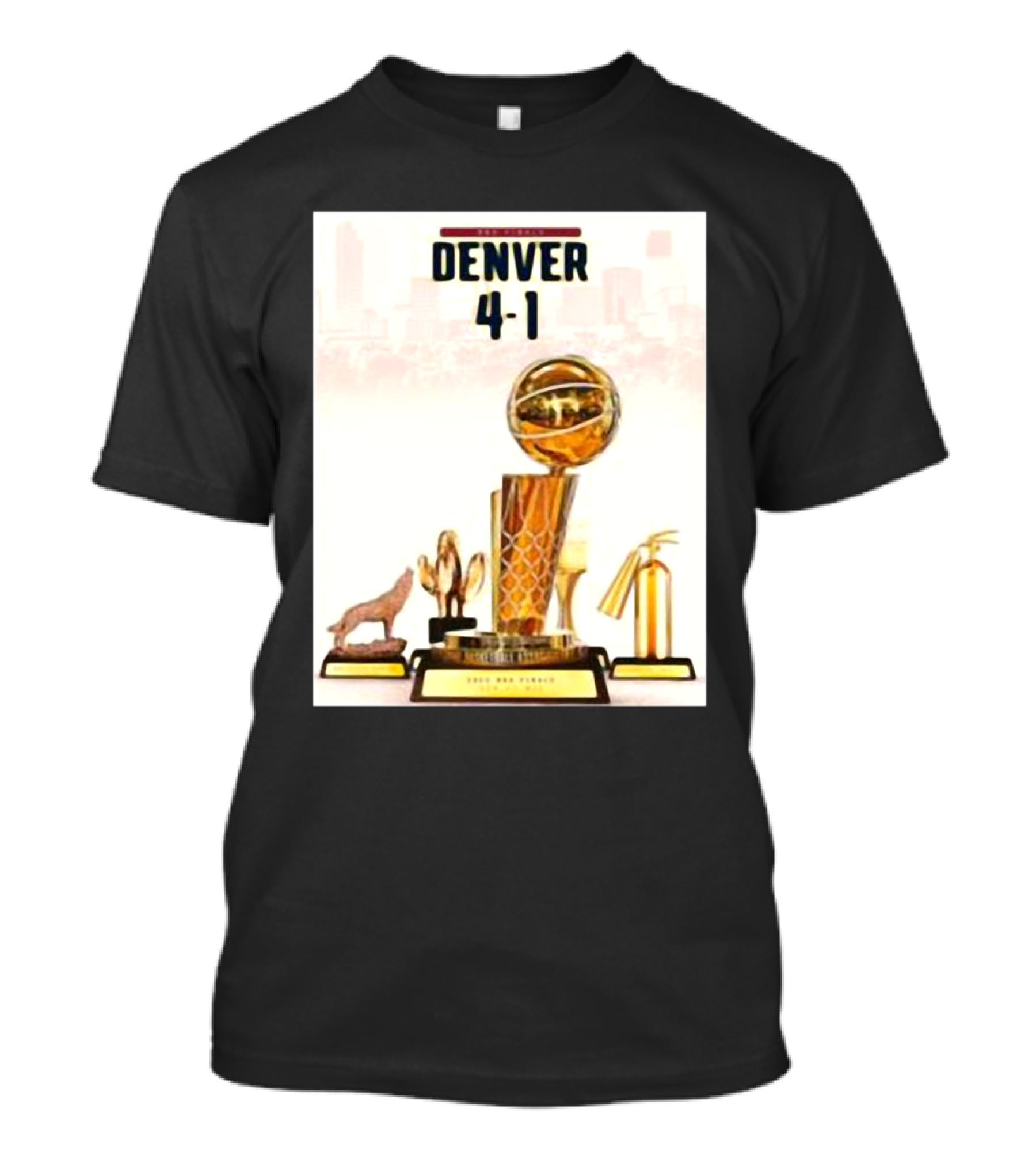 Nba Final Denver 4 – 1 Trophy Victory T-Shirt