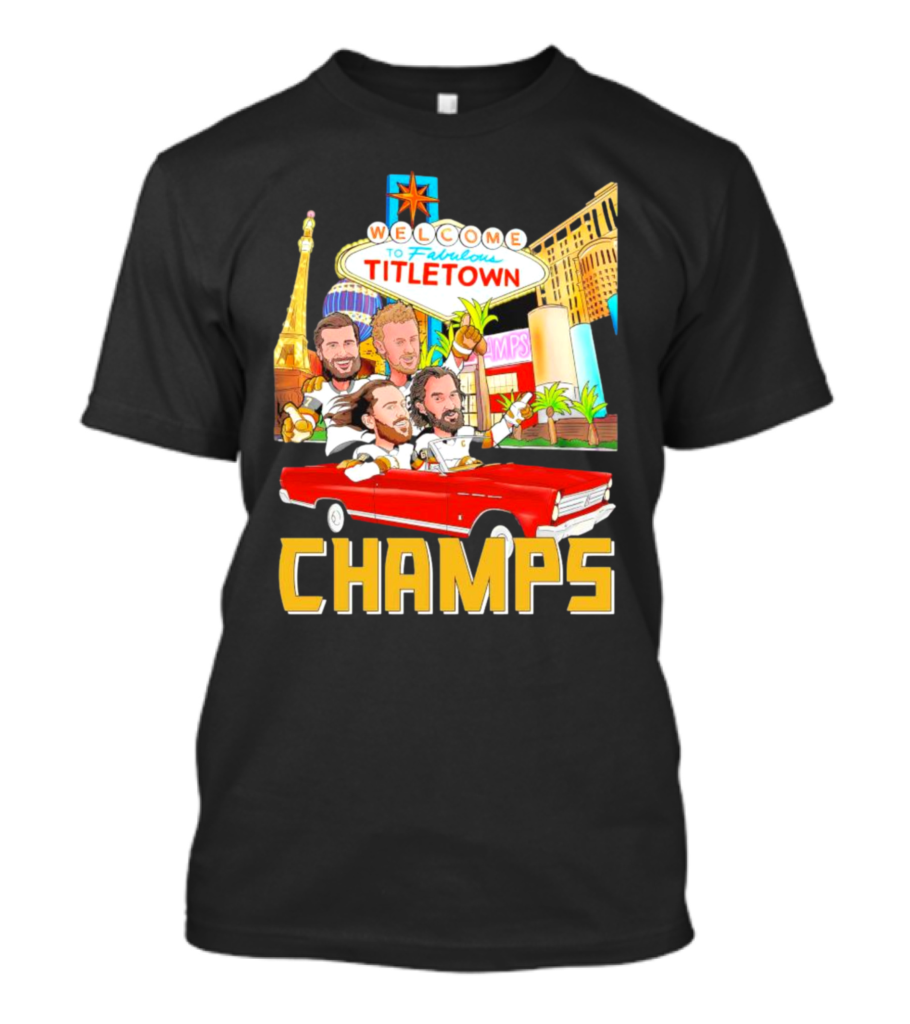 Vegas Golden Knights Welcome To Fabulous Titletown Champs T-Shirt