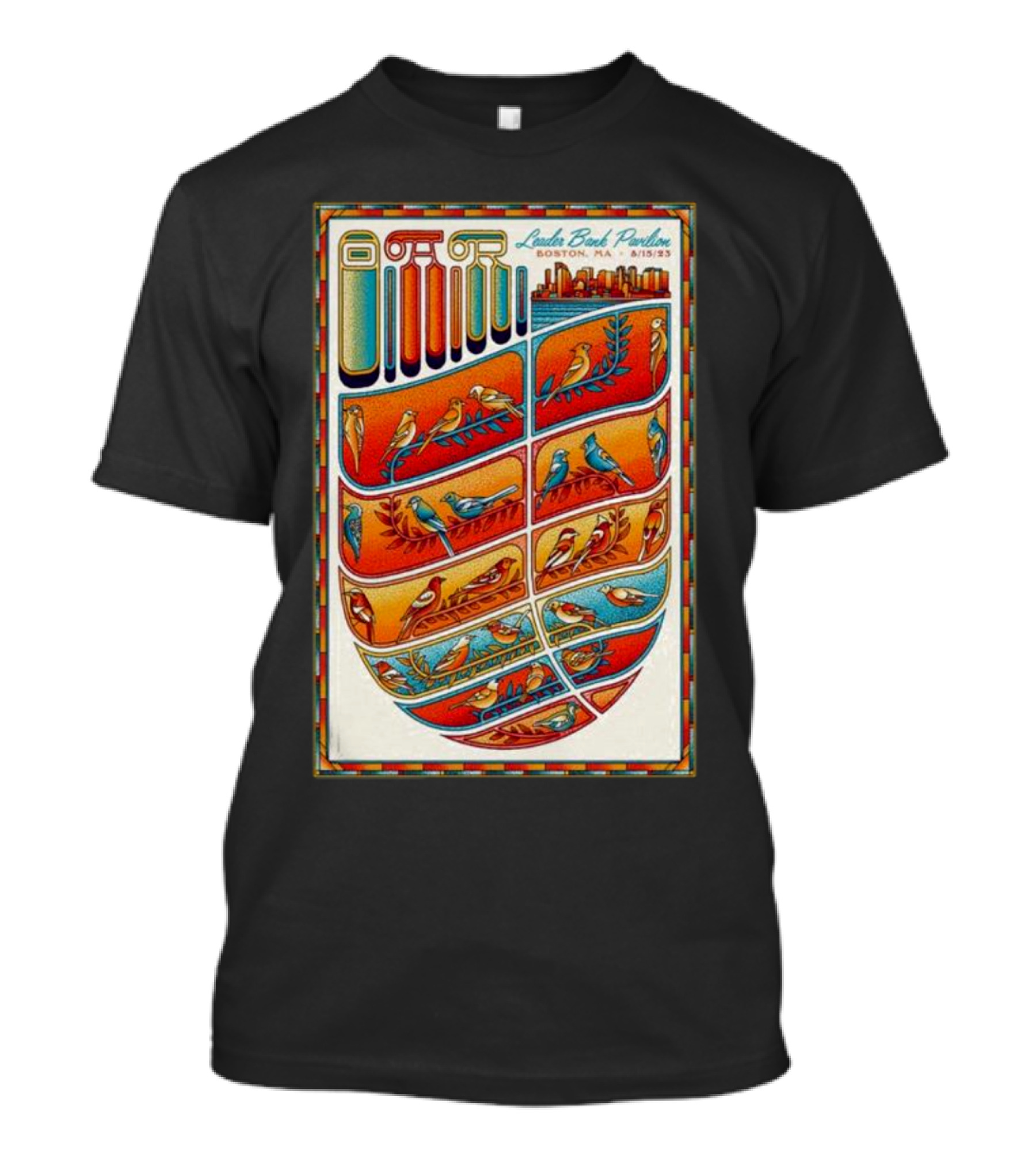 O.A.R. Lands Back Pavilion Boston MA 8/13/23 Bird T-Shirt