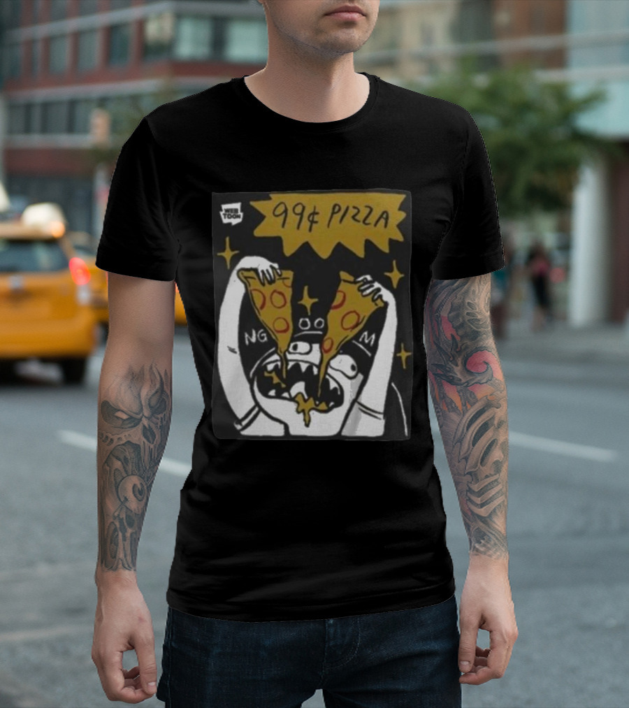 My Giant Nerd Boyfriend Wee Toon 99¢ Pizza T-Shirt