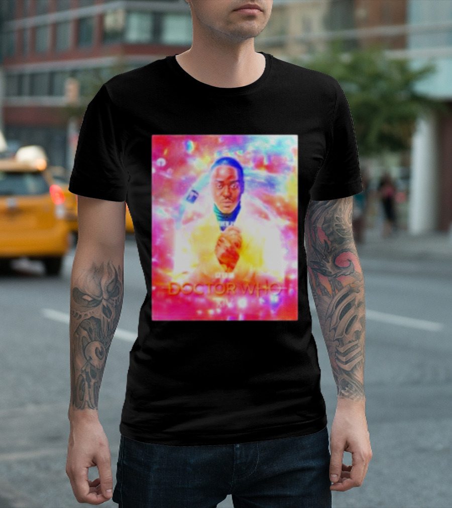 Doctor Who 14 Ncuti Gatwa Vibrant Time Traveler T-Shirt