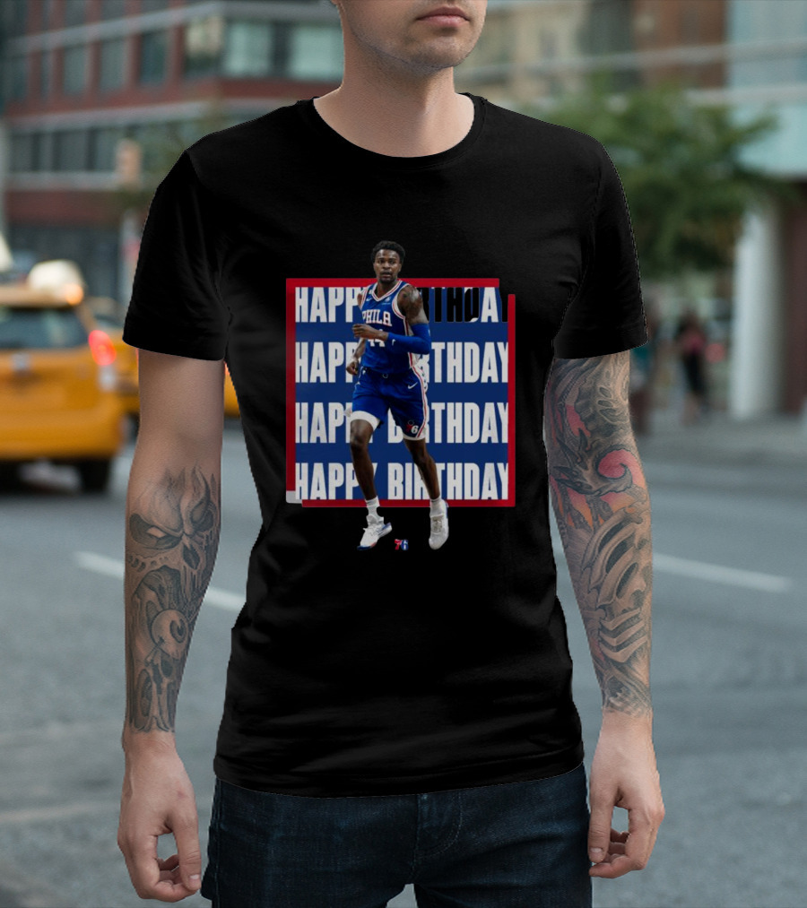 Philadelphia 76ers Happy Birthday Paul Reed Basketball T-Shirt