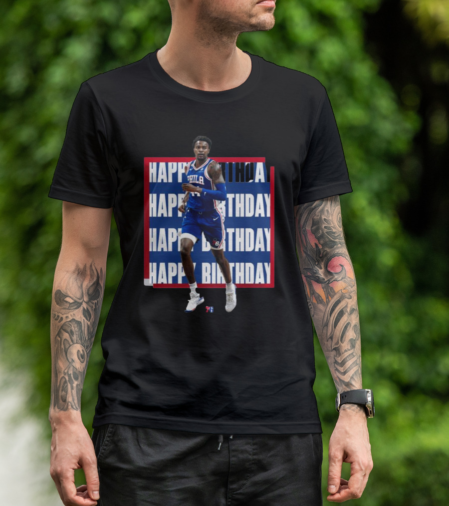 Philadelphia 76ers Happy Birthday Paul Reed Basketball T-Shirt