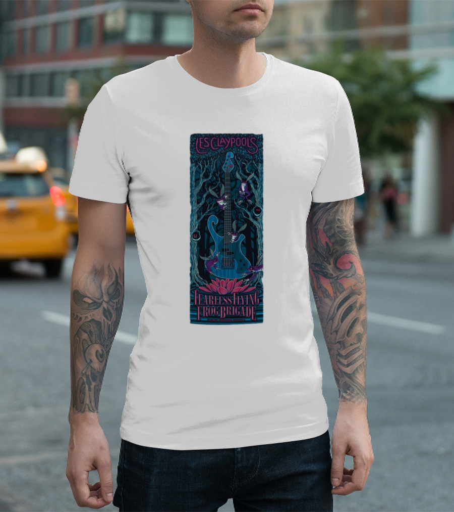 Les Claypool's Fearless Flying Frog Brigade New Orleans Guitar Forest T-Shirt