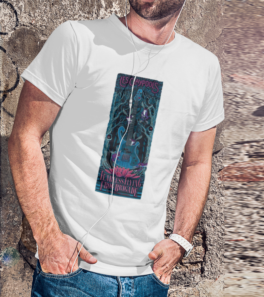 Les Claypool's Fearless Flying Frog Brigade New Orleans Guitar Forest T-Shirt